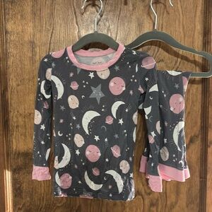 Little Sleepies pajamas 2T Moon & Stars print